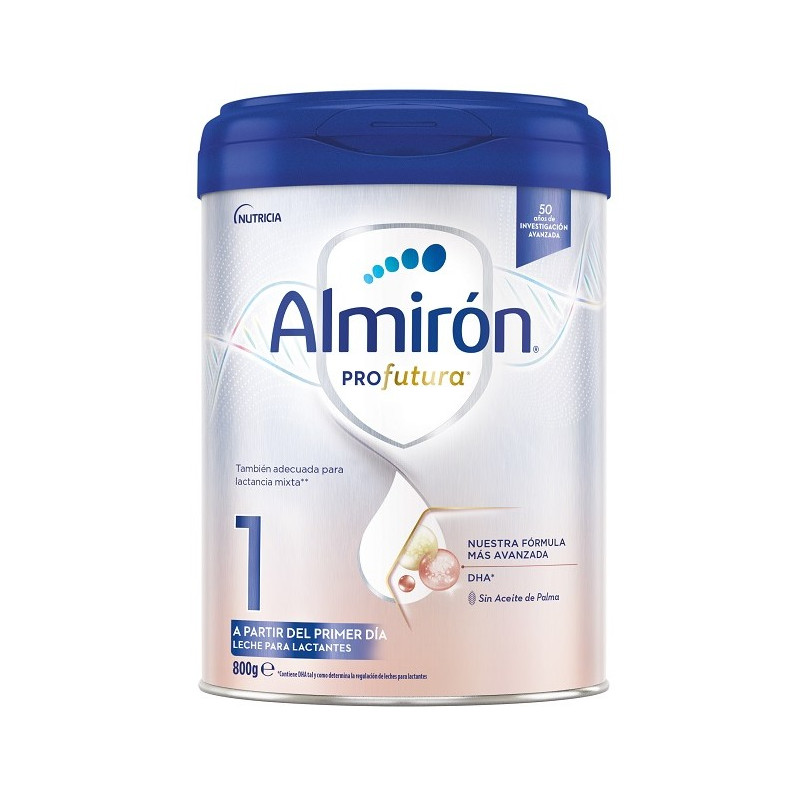Leche infantil para lactantes en polvo Almirón Profutura 1 sin aceite de  palma lata 800 g.