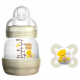 BIBERON ANTICOLICO + CHUPETE MAM ANTICOLIC EASY START + CHUPETE START 1 UNIDAD 130 ML + 0+ MESES 1 U