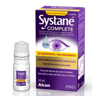 Systane Complete Gotas Oftalmicas Lubricantes sin Conservantes, 10 ml