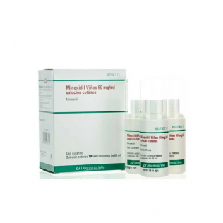 MINOXIDIL VIÑAS 50 MG/ML SOLUCION CUTANEA 3 FRASCOS 60 ML