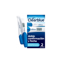 Test de Embarazo Ultratemprana+ con indicador de semanas Clearblue 2 unidades