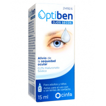 OPTIBEN OJOS SECOS GOTAS 1 FRASCO 15 ML